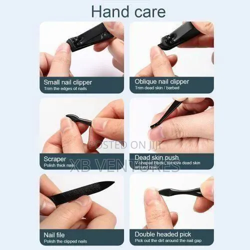 18 PCS/Set of Manicure Pedicure Care Tools Nail Clippers Ear Spoon
