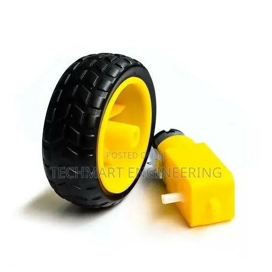 1 Dc Motor With Wheel