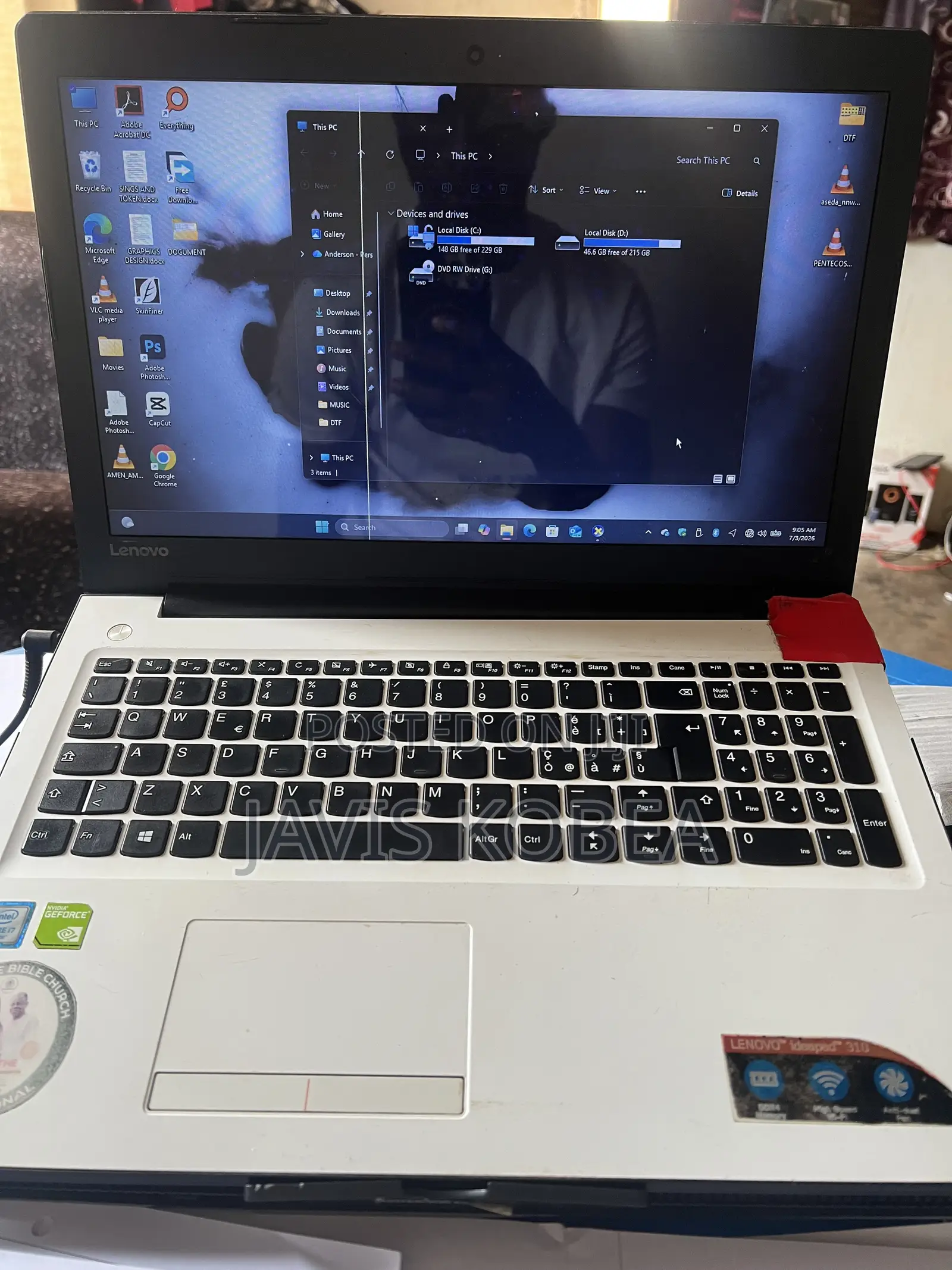 Laptop Lenovo Ideapad Gaming 3 12GB Intel Core i7 HDD+SSD 500GB