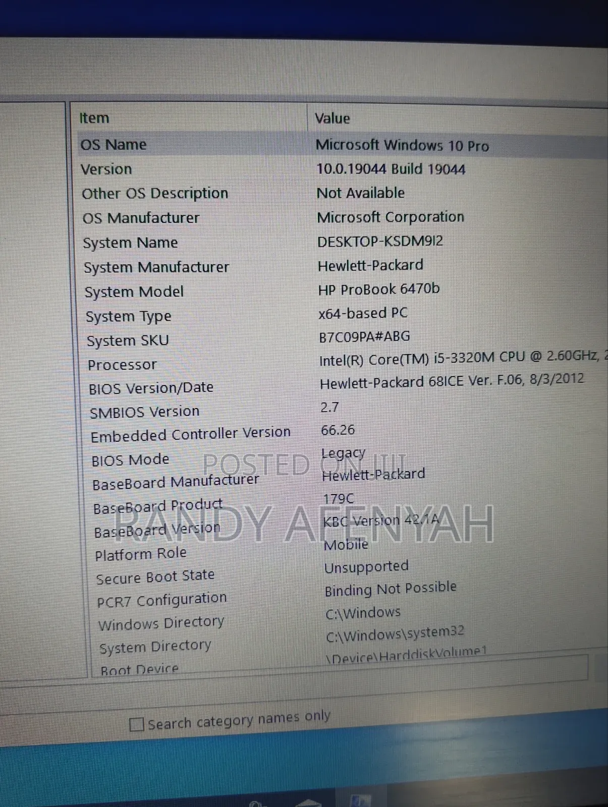 Laptop HP ProBook 6470B 4GB Intel Core i5 HDD+SSD 640GB