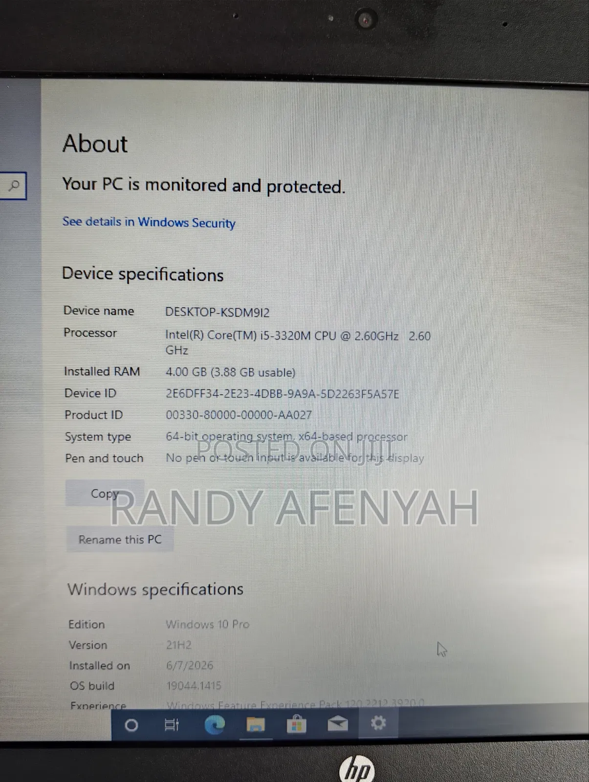 Laptop HP ProBook 6470B 4GB Intel Core i5 HDD+SSD 640GB