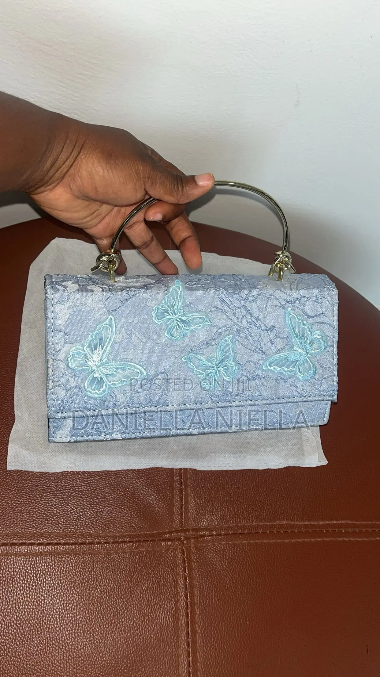 A Blue Butterfly Vintage Bag