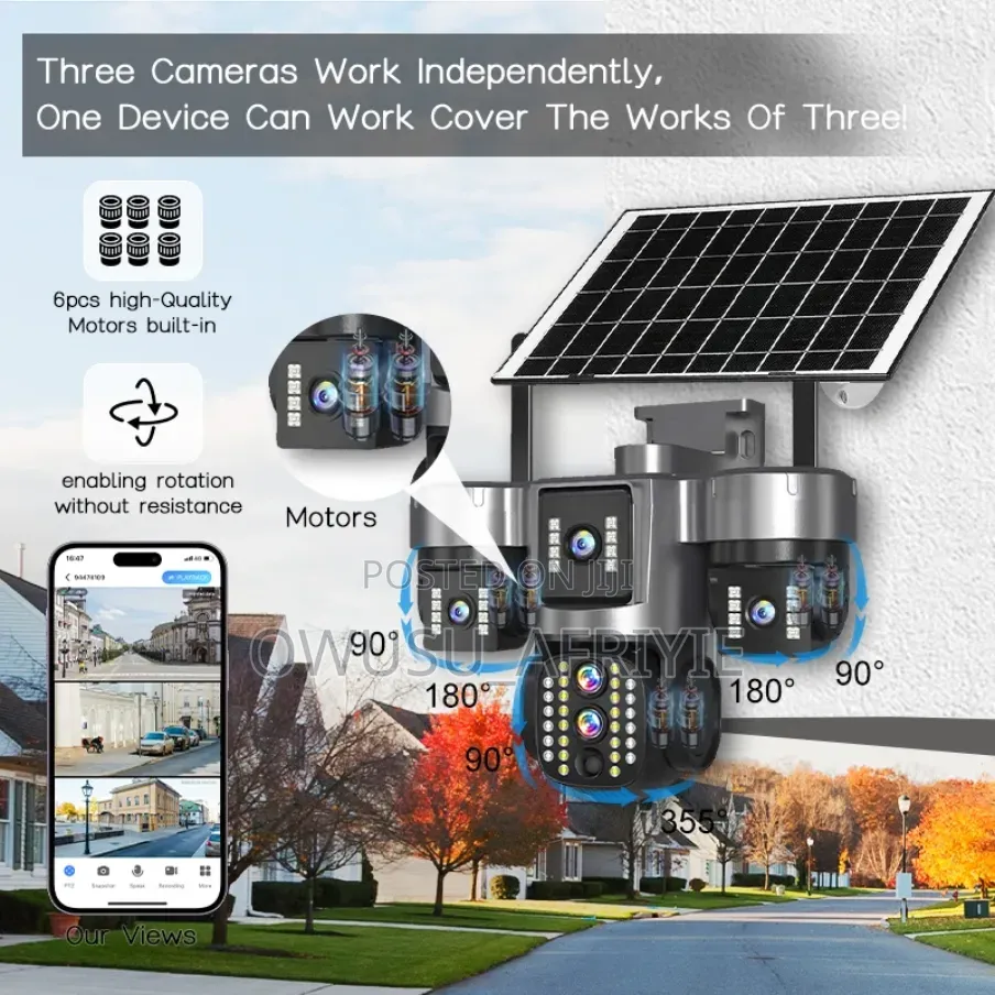 15mp 3lens Solar CCTV