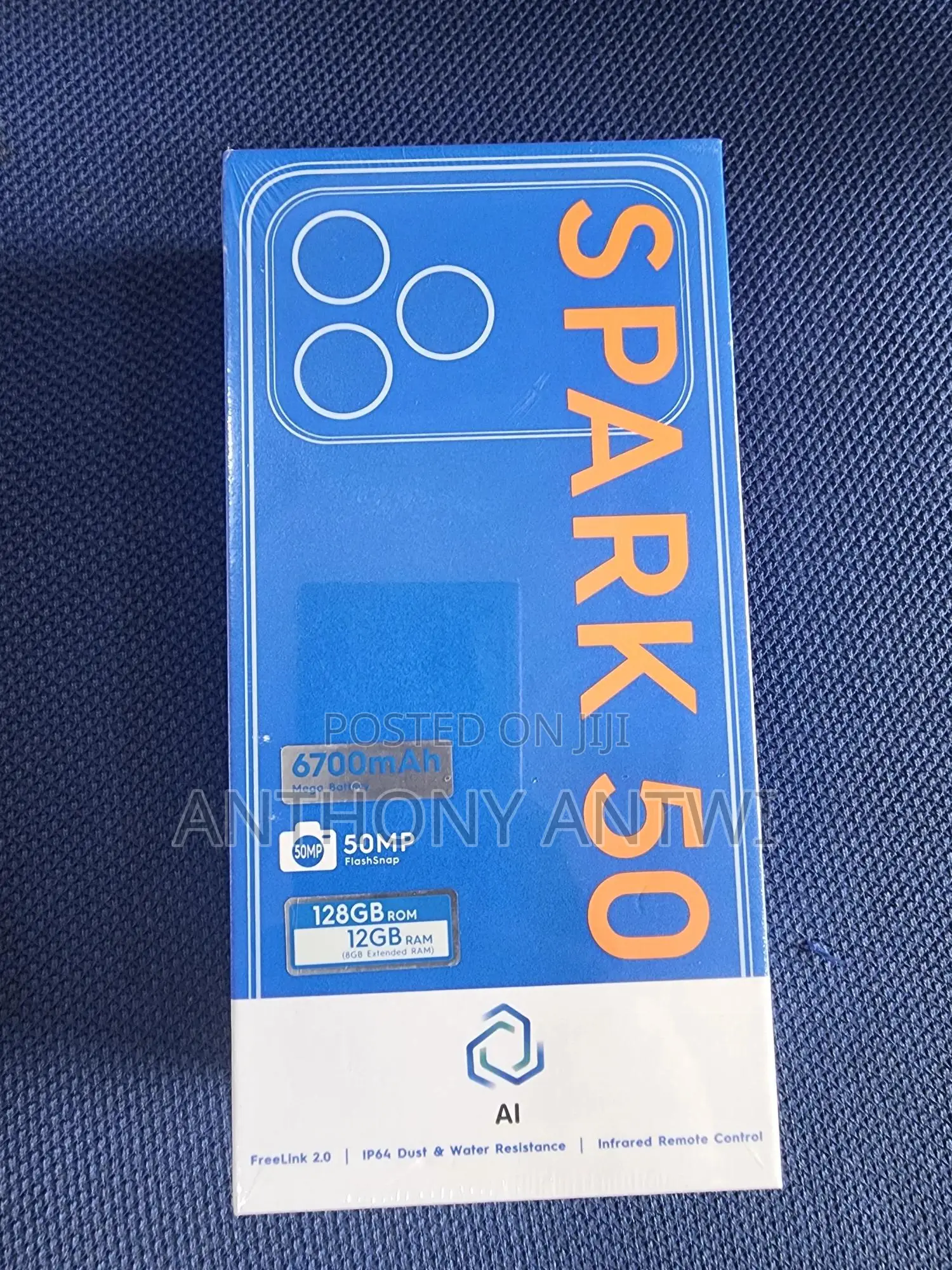 New Tecno Spark 50 128 GB Black