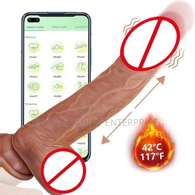 Rechargeable 9 Inches Dildo Vibrator With Remote Control App
