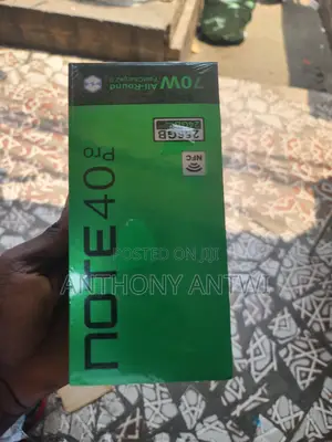 New Infinix Note 40 Pro 256 GB Black
