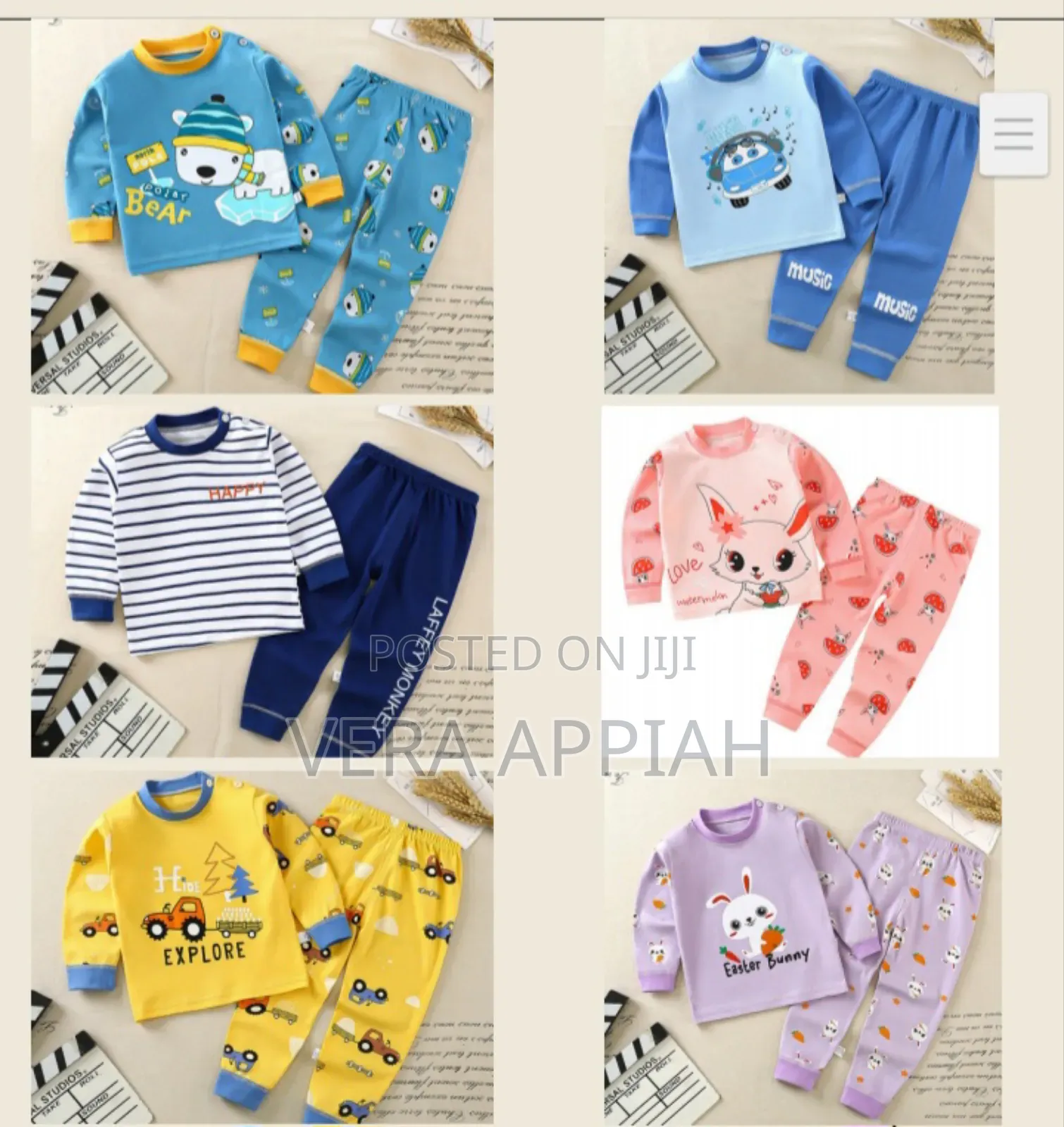 Kids Pajamas Pure Cotton.