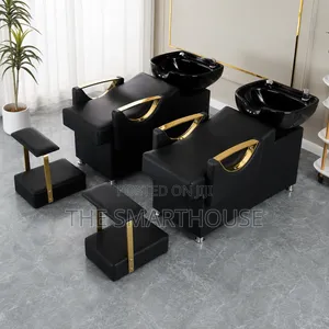 Executive Salon Shampoo Chair With Basin And Stool