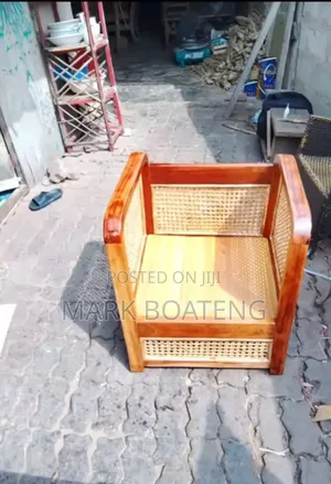A Set Of Cane Sofa Chairs