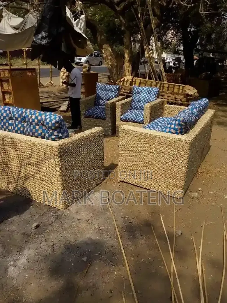 A Set Of Cane Sofa Chairs