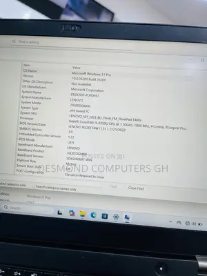 Laptop Lenovo ThinkPad T480s 8GB Intel Core i5 SSD 256GB