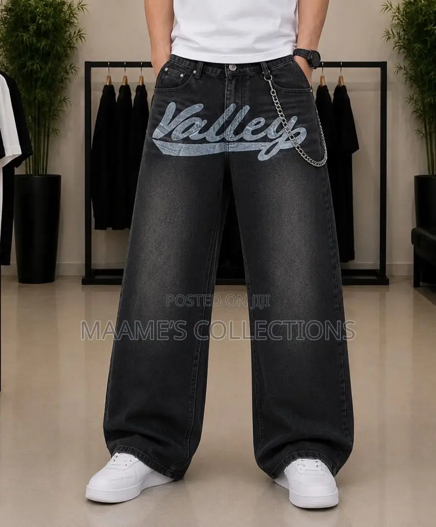Denim Wide Leg Baggy Jeans