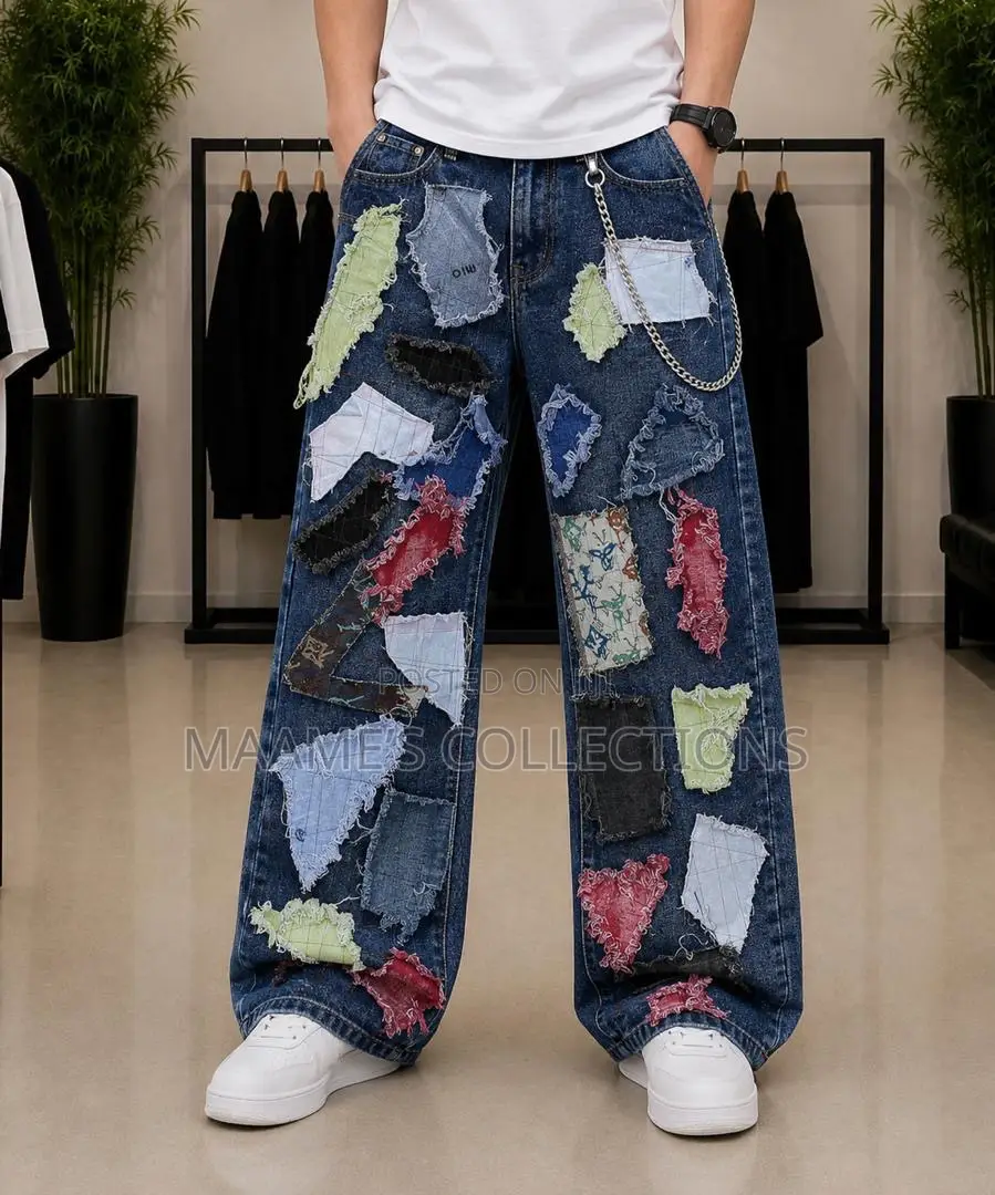 Denim Wide Leg Baggy Jeans