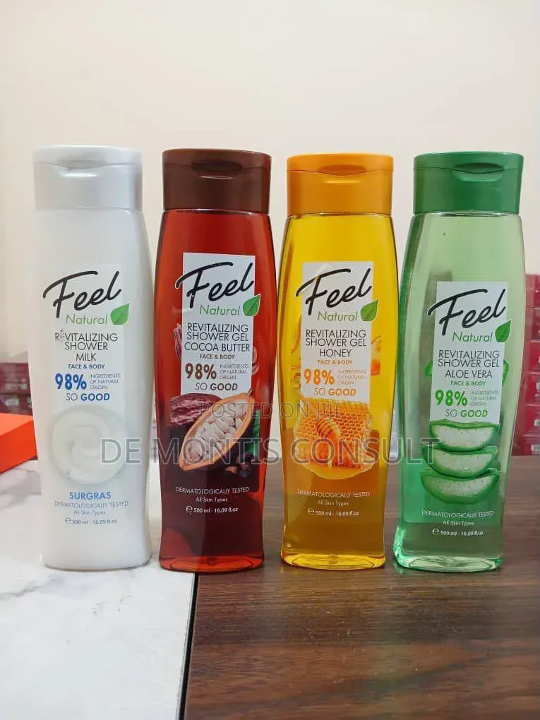 Feel Natural Revitalizing Shower Gel and Shower Milk