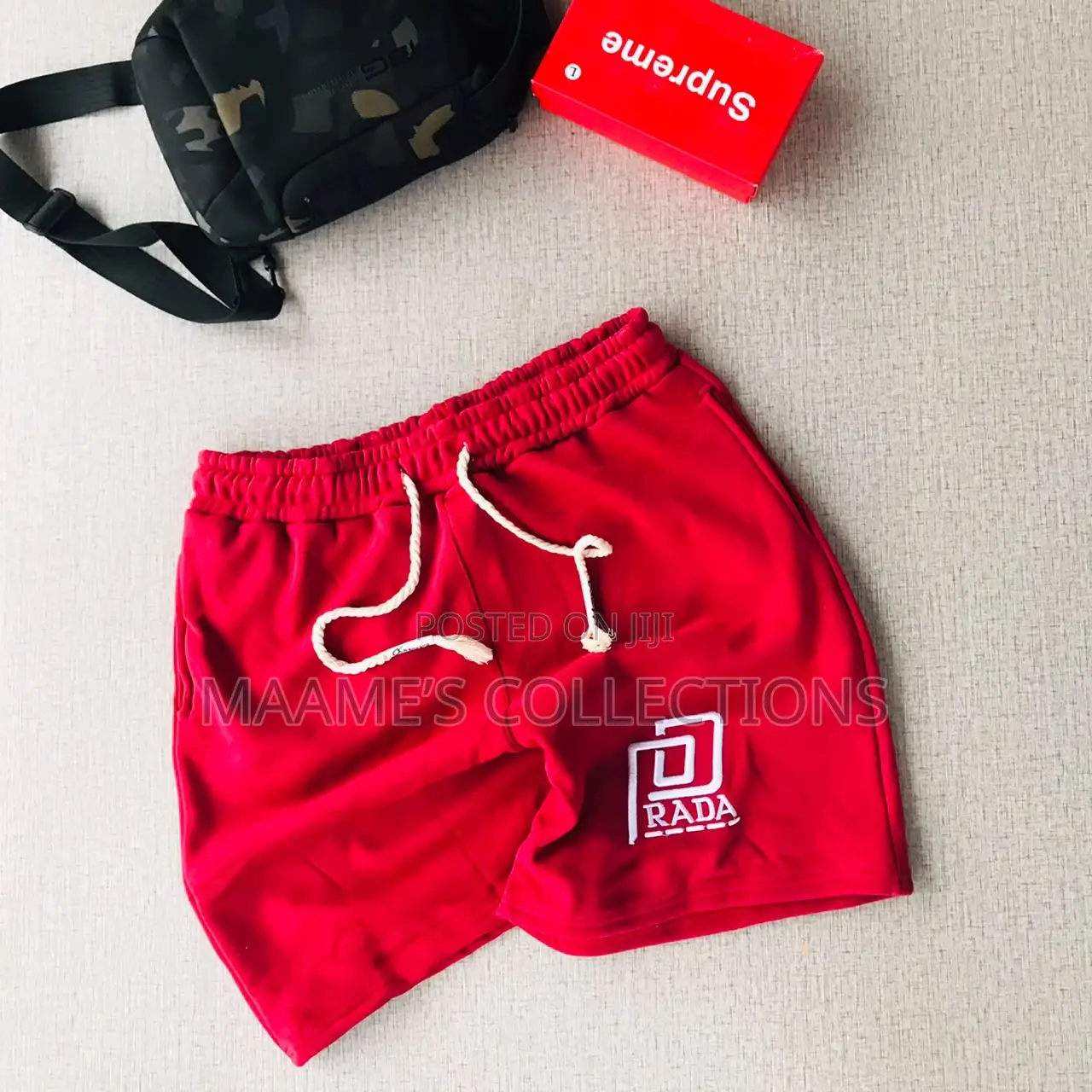 Men's Geometric Pattern Shorts, Drawstring Waist With Pockets