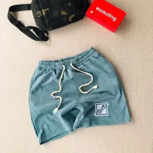 Men's Geometric Pattern Shorts, Drawstring Waist With Pockets