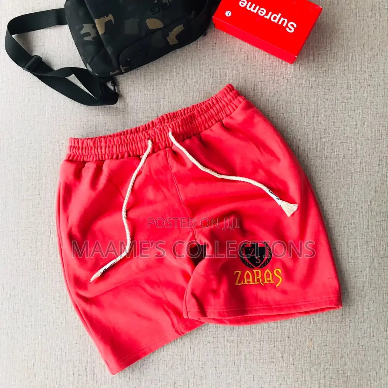 Men's Geometric Pattern Shorts, Drawstring Waist With Pockets