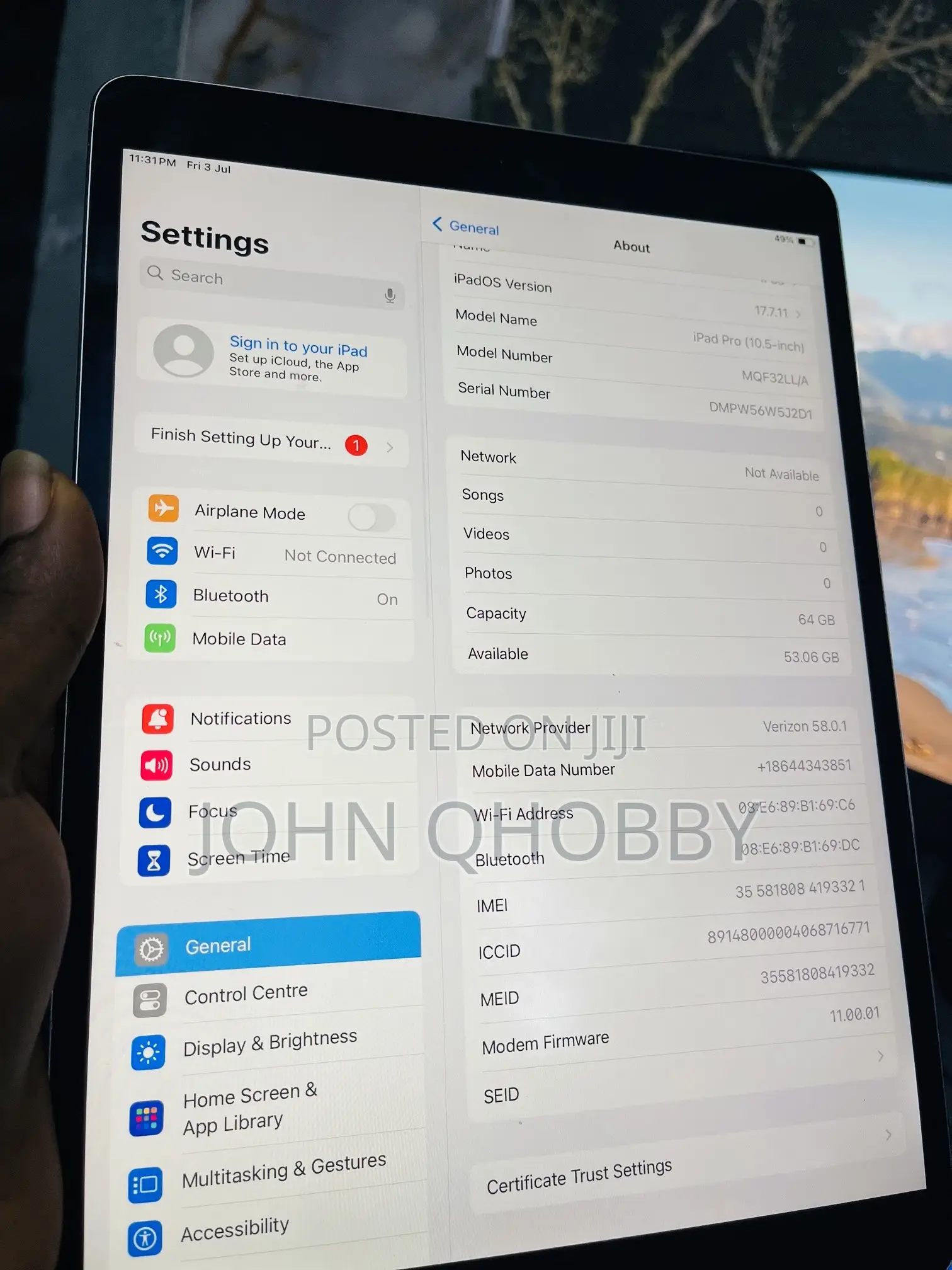 Apple iPad Pro 10.5 (2017) 64 GB Silver