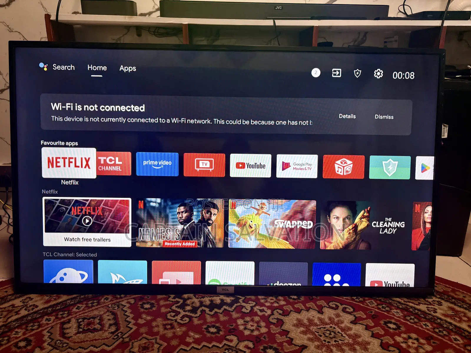TCL Smart Android Digital Tv 49 Inches Uk Used