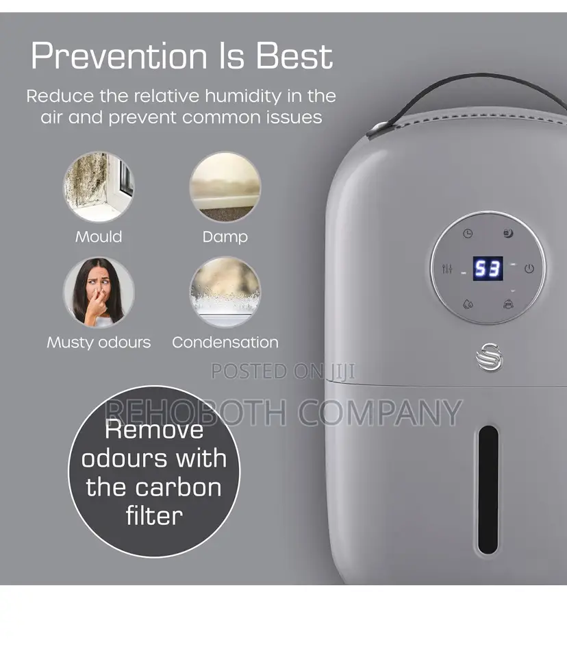 Swan 5l 2-in-1 Dehumidifier Air Purifier