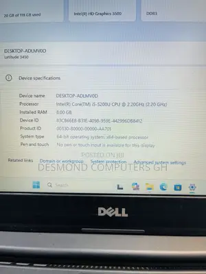 Laptop Dell Latitude 3450 8GB Intel Core i5 SSD 128GB