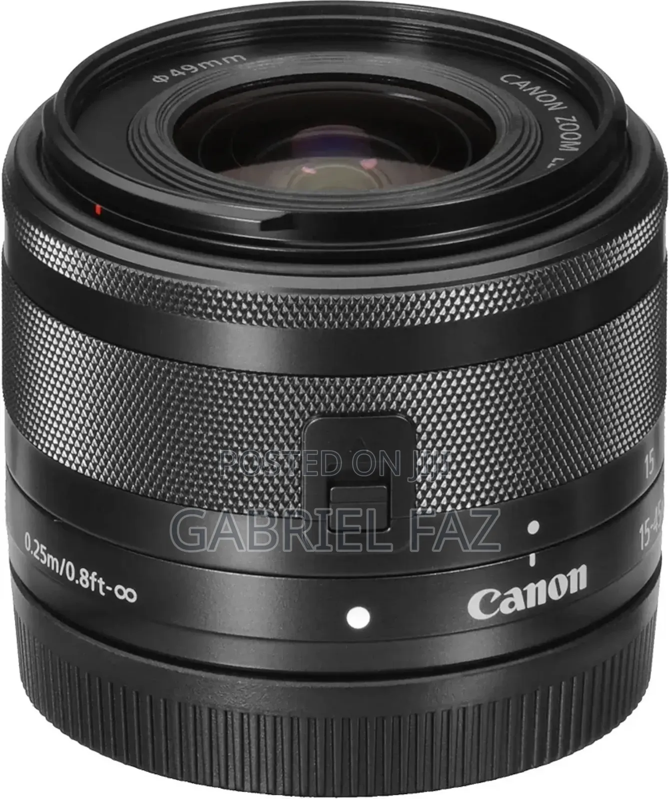 Canon Ef-M 15-45mm F/3.5-6.3 Image Stabilizer Stmzoom Lens+Case +Wiper