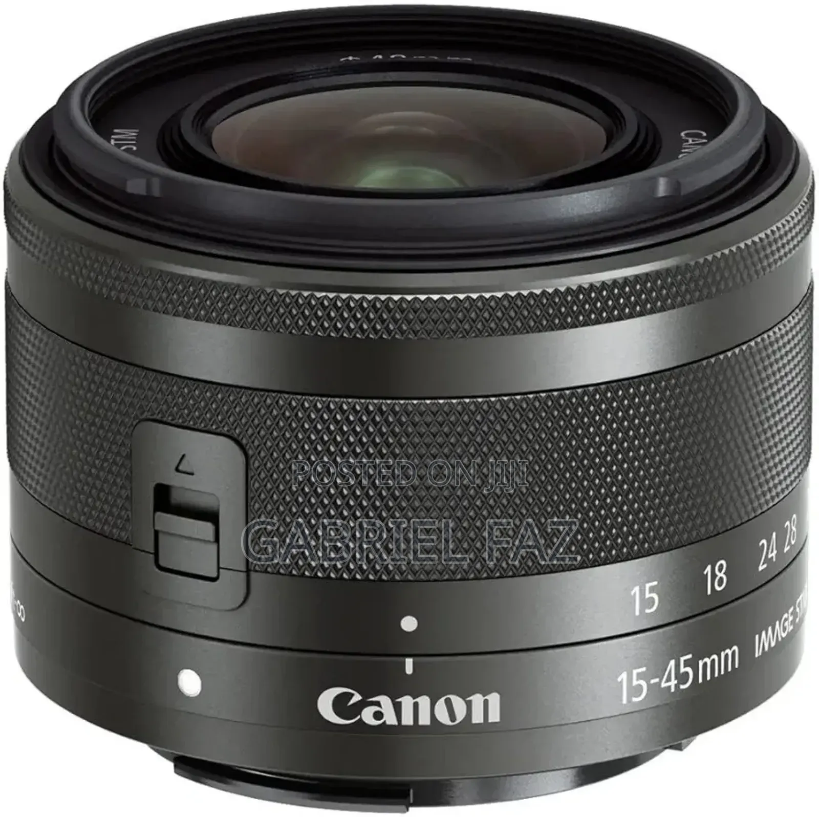 Canon Ef-M 15-45mm F/3.5-6.3 Image Stabilizer Stmzoom Lens+Case +Wiper
