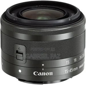 Canon Ef-M 15-45mm F/3.5-6.3 Image Stabilizer Stmzoom Lens+Case +Wiper