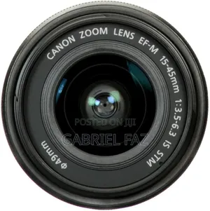 Canon Ef-M 15-45mm F/3.5-6.3 Image Stabilizer Stmzoom Lens+Case +Wiper