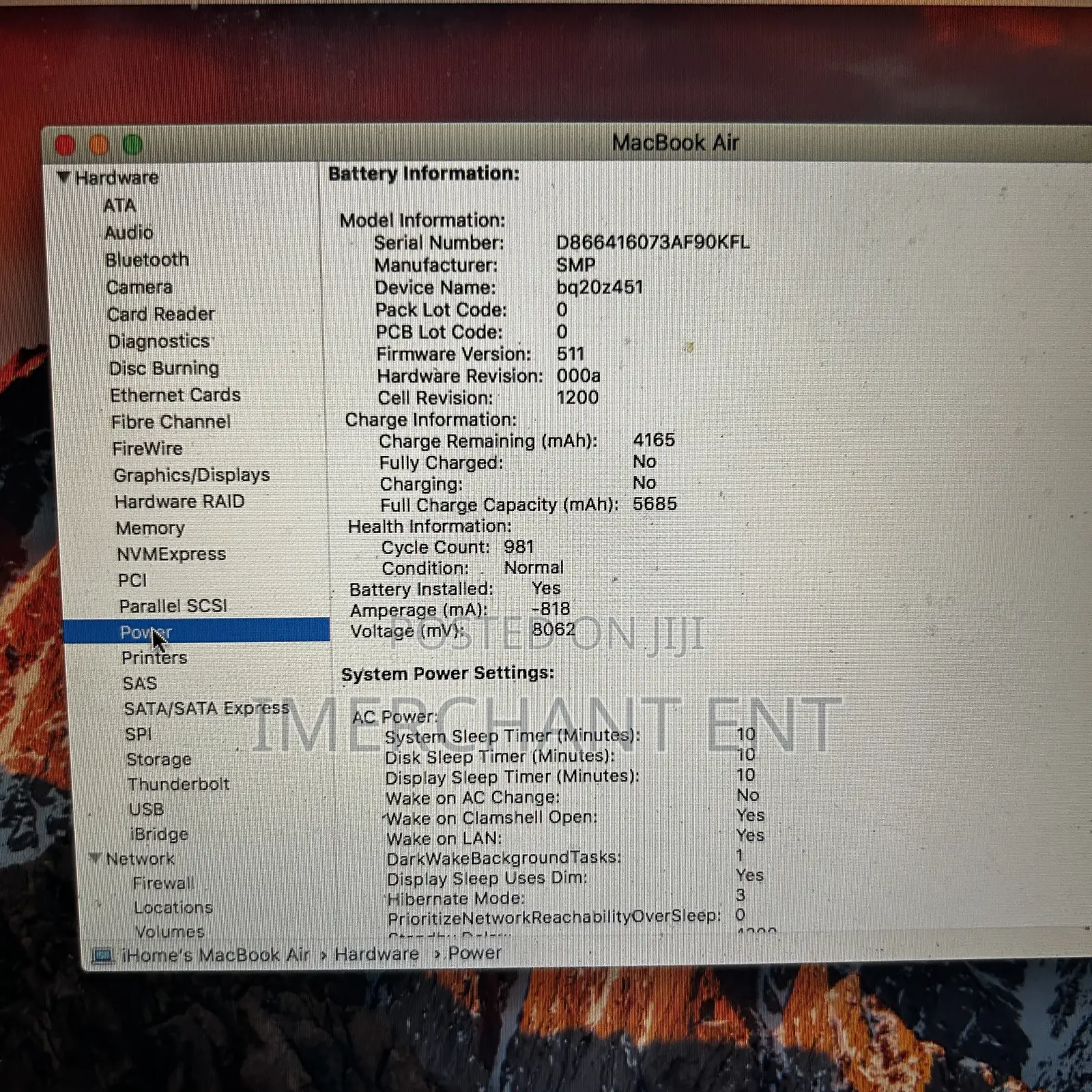 Laptop Apple MacBook Air 2011 4GB Intel Core i5 SSD 128GB
