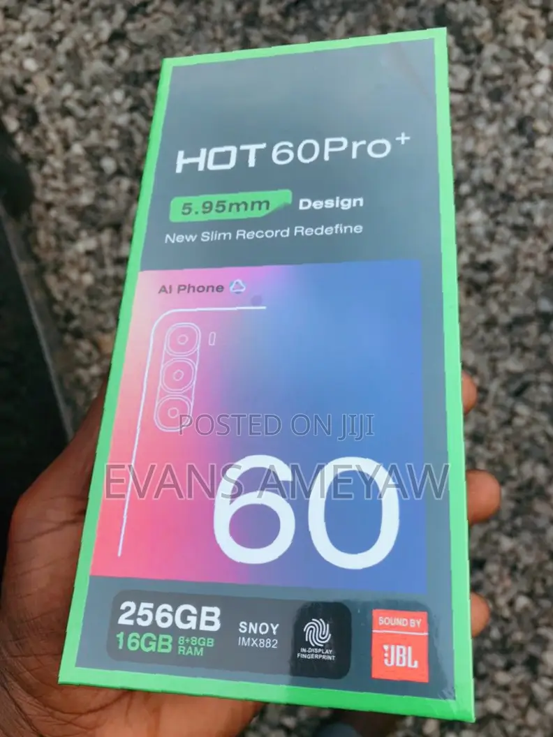 New Infinix Hot 60 Pro+ 256 GB Black