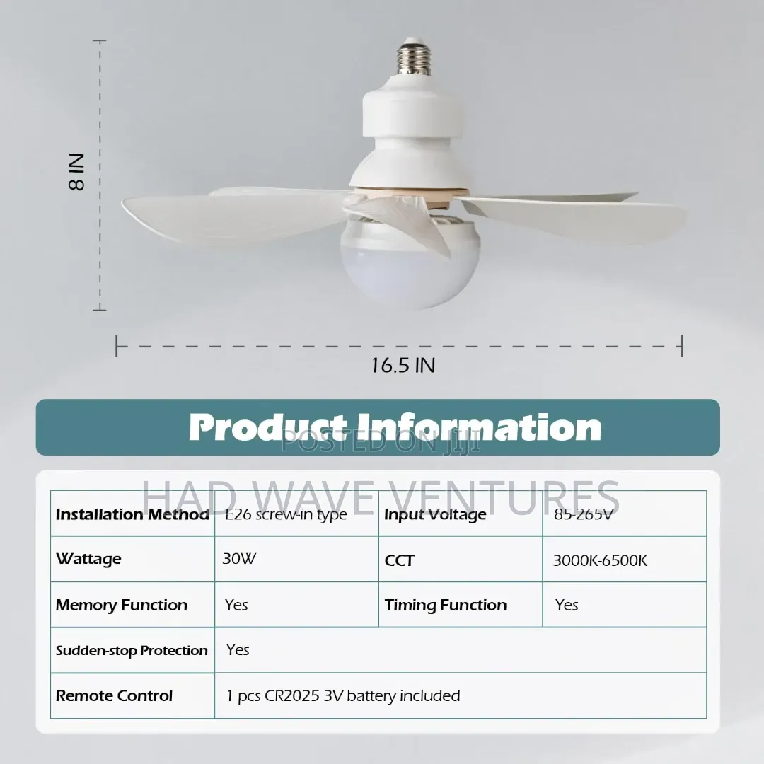 Mini Fan With Light