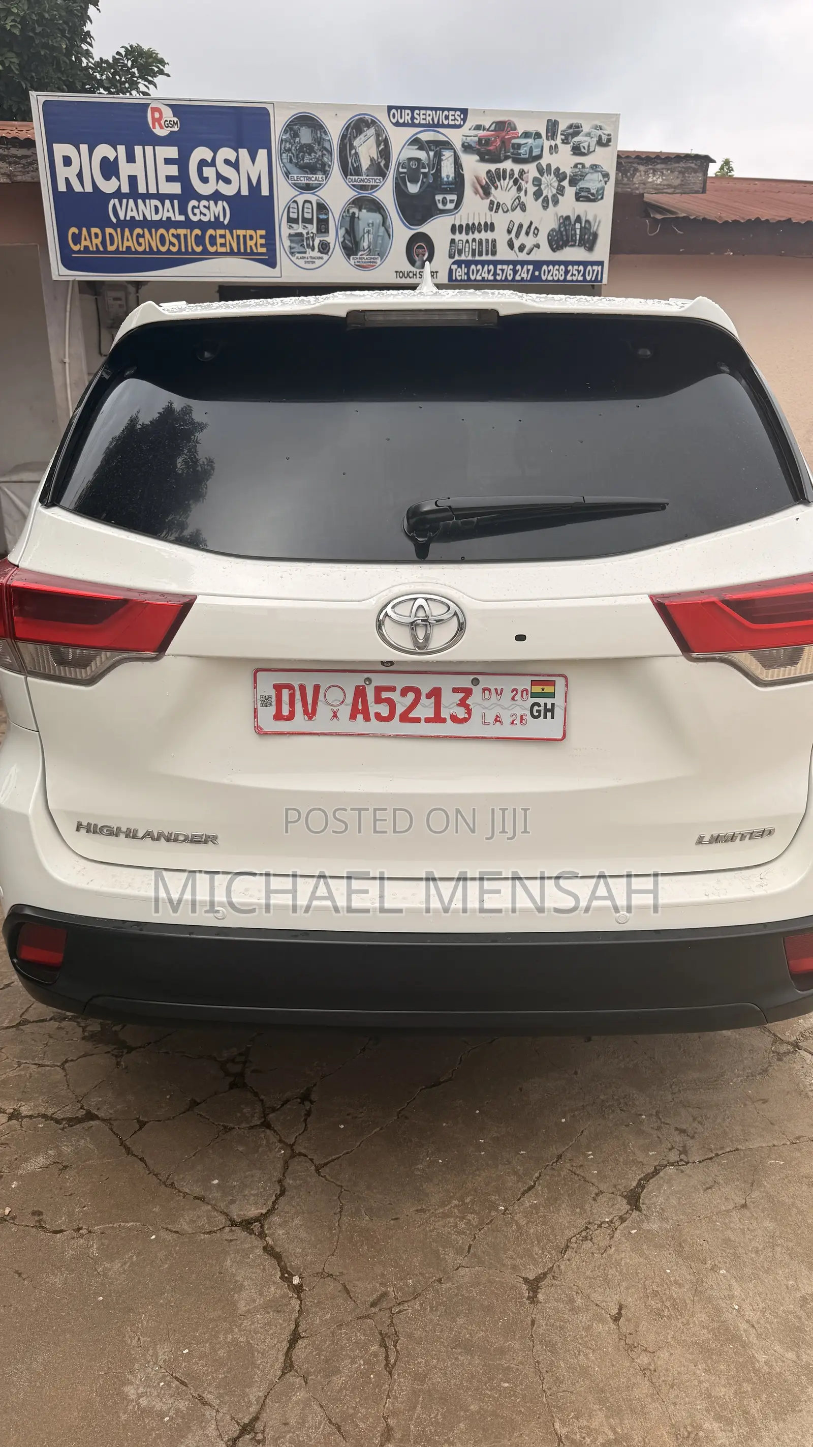 Toyota Highlander Limited 4x4 V6 (3.5L 6cyl 8A) 2017 White