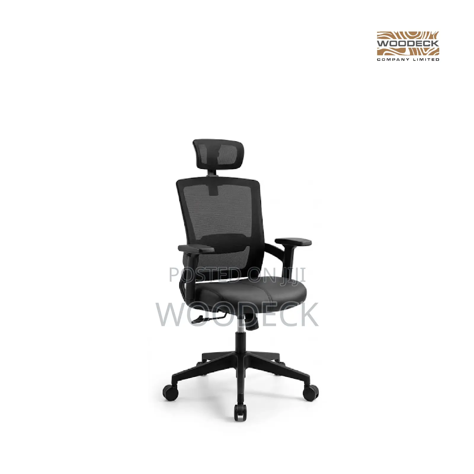 High-Back Ergonomic Premium Mesh Office Chair With Adjustable Headrest