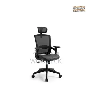 High-Back Ergonomic Premium Mesh Office Chair With Adjustable Headrest