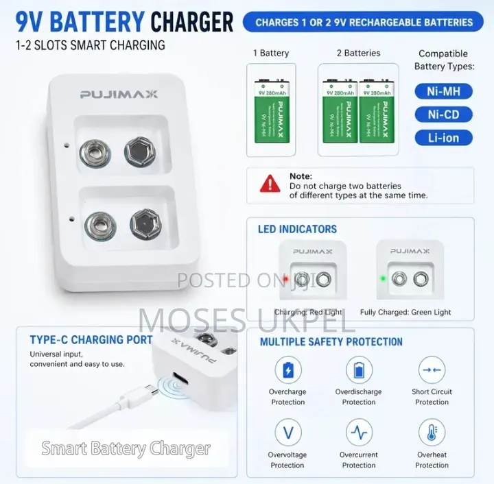 9v Two Slot Charger