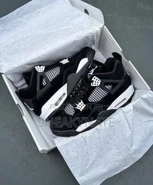Jordan 4 White Thunder Unisex Sneakers