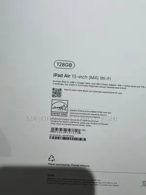 New Apple iPad Air 13 (2026) 128 GB Black