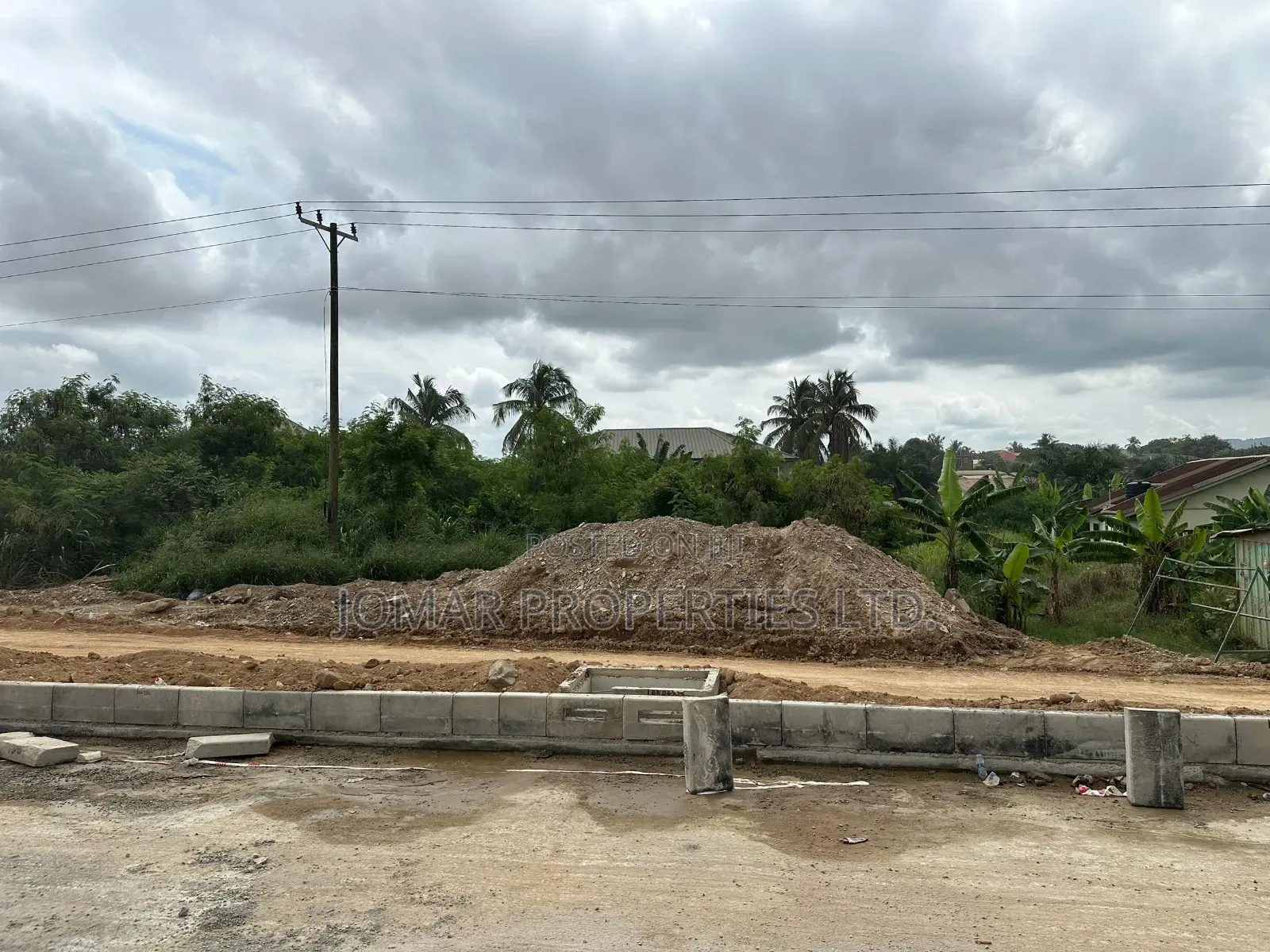 Two Plots for Sale at Amasaman on the Main Road