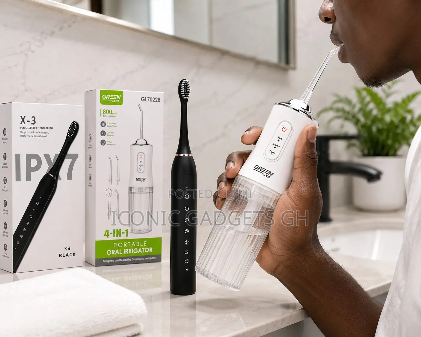 Dental Care Combo – Sonic Toothbrush + Oral Irrigator