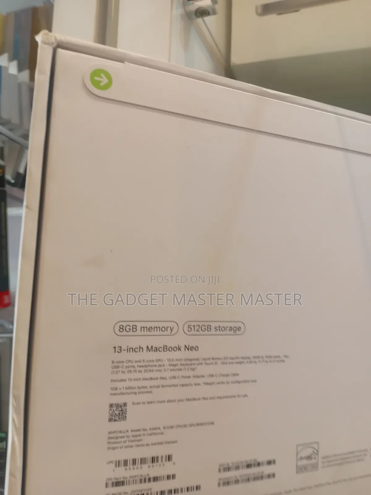 New Laptop Apple MacBook Neo 2026 8GB SSD 512GB