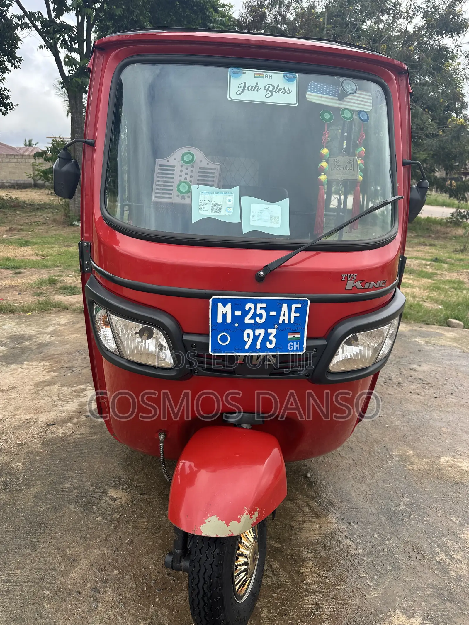TVS King Deluxe Plus iTouch Start 2025 Red
