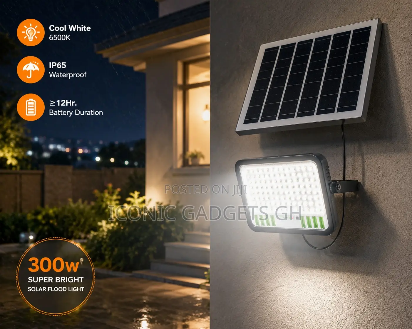 Solar Flood Light With Remote Control