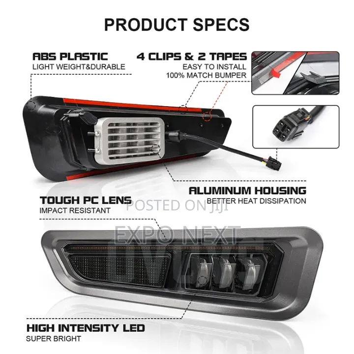 Led Fog Light for Ford Raptor Plastic Aluminum 2017-2020