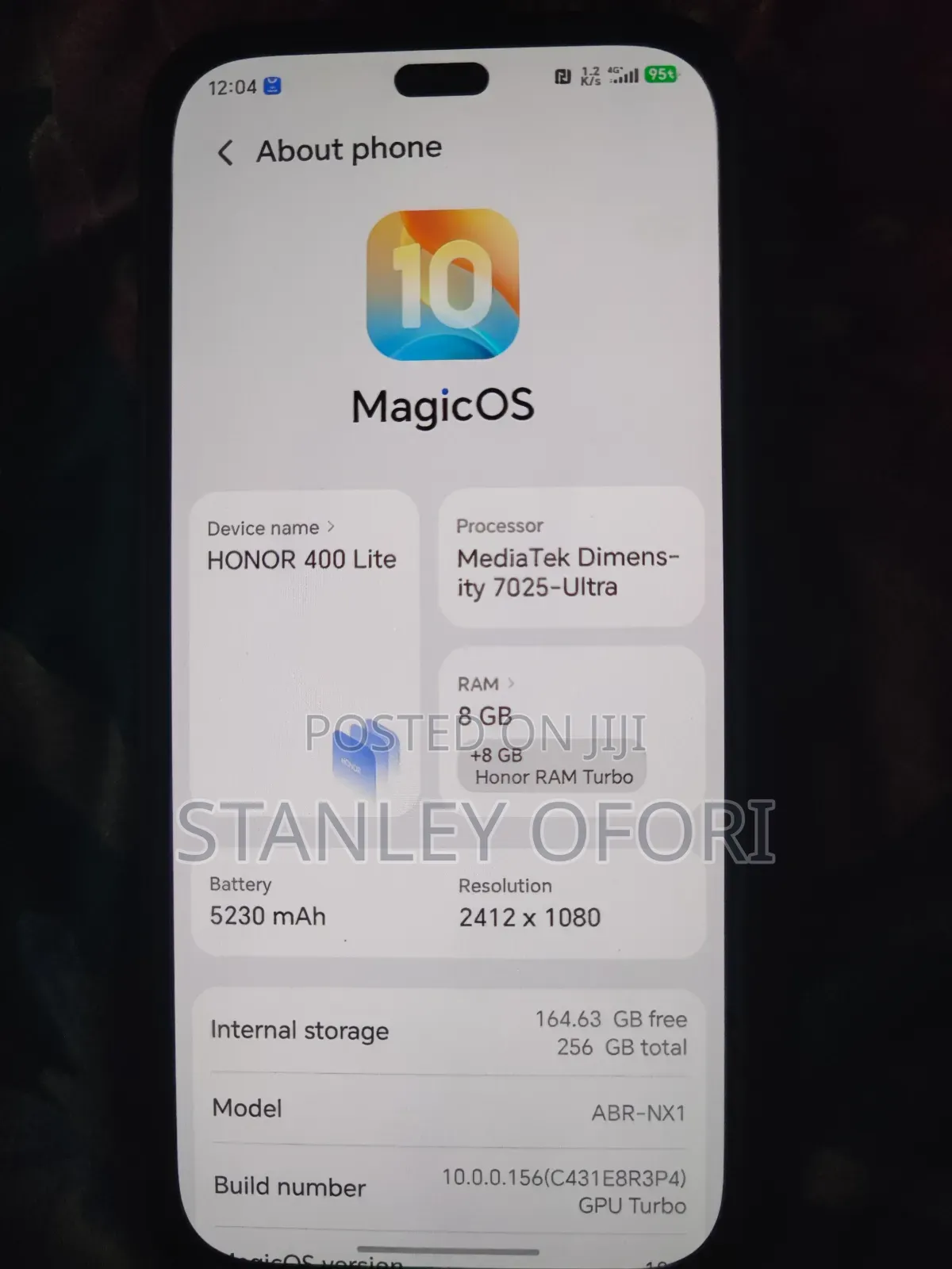 Honor 400 Lite 256 GB Black
