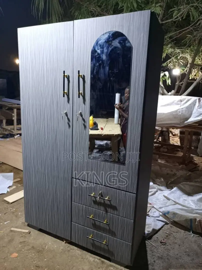 Brand New 2-in-1 Wooden Wardrobe (Payment on Delivery)
