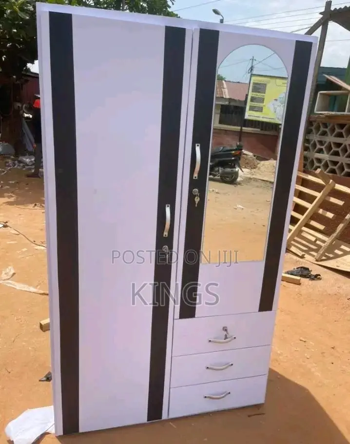 Brand New 2-in-1 Wooden Wardrobe (Payment on Delivery)