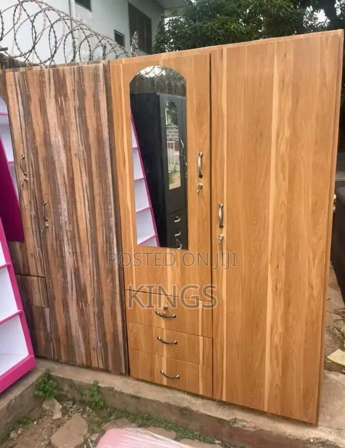 Brand New 2-in-1 Wooden Wardrobe (Payment on Delivery)