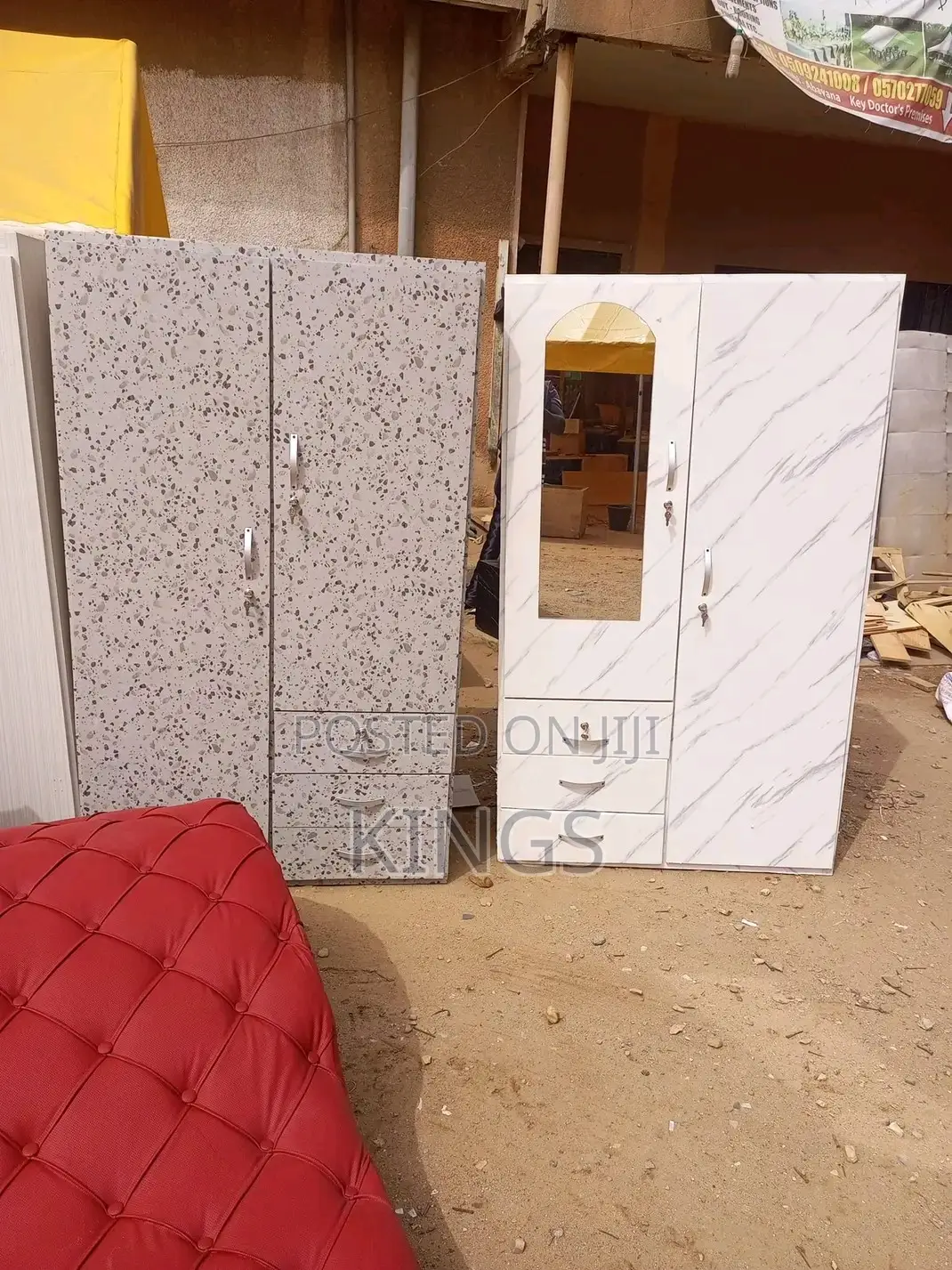 Brand New 2-in-1 Wooden Wardrobe (Payment on Delivery)