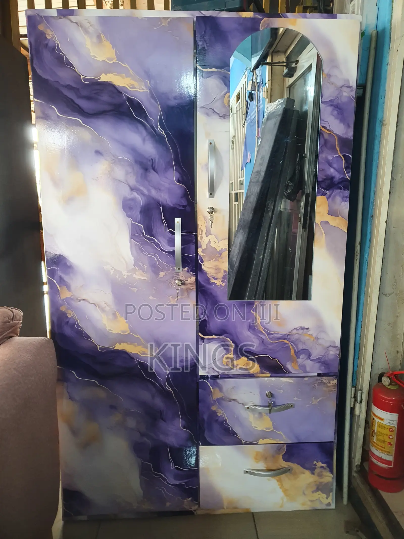 Brand New 2-in-1 Wooden Wardrobe (Payment on Delivery)